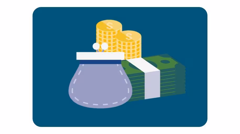 Icon with dollars