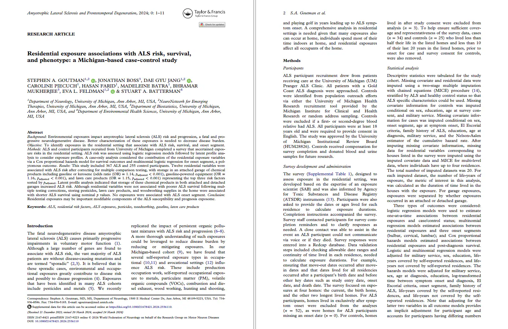 Goutman 2024 (Residential) Screenshot of the first two pages of the report.