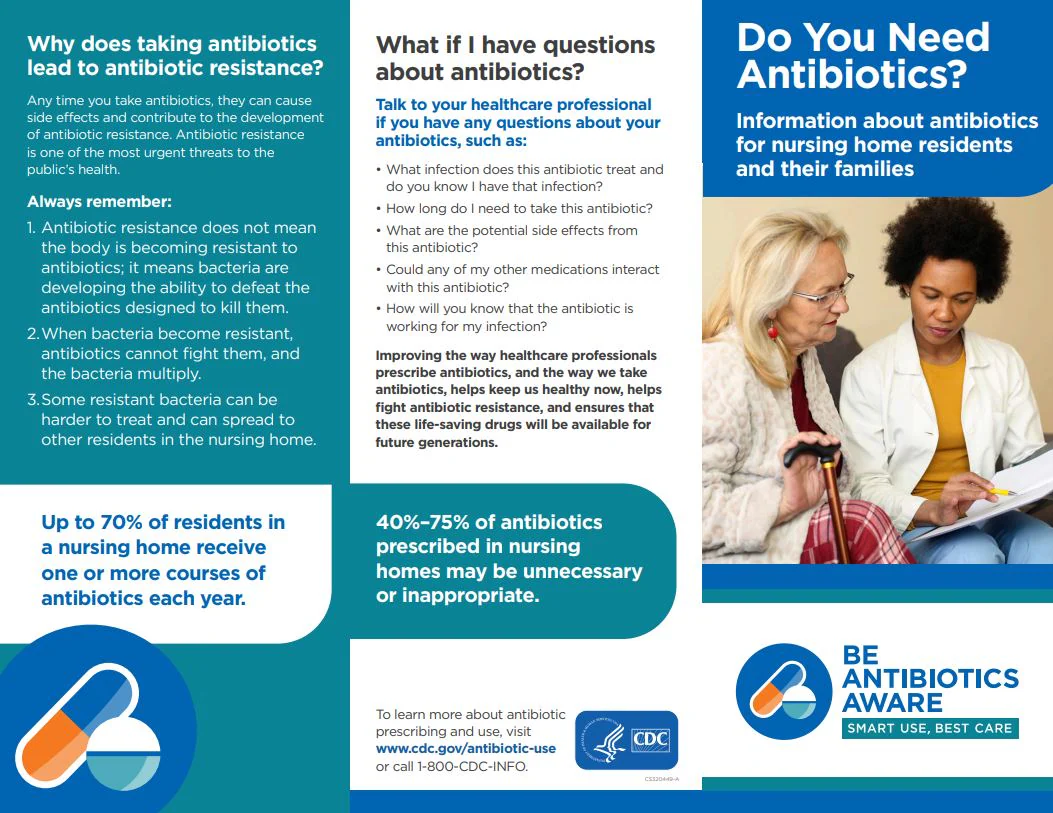 Information about antibiotics for nursing home residents and their families