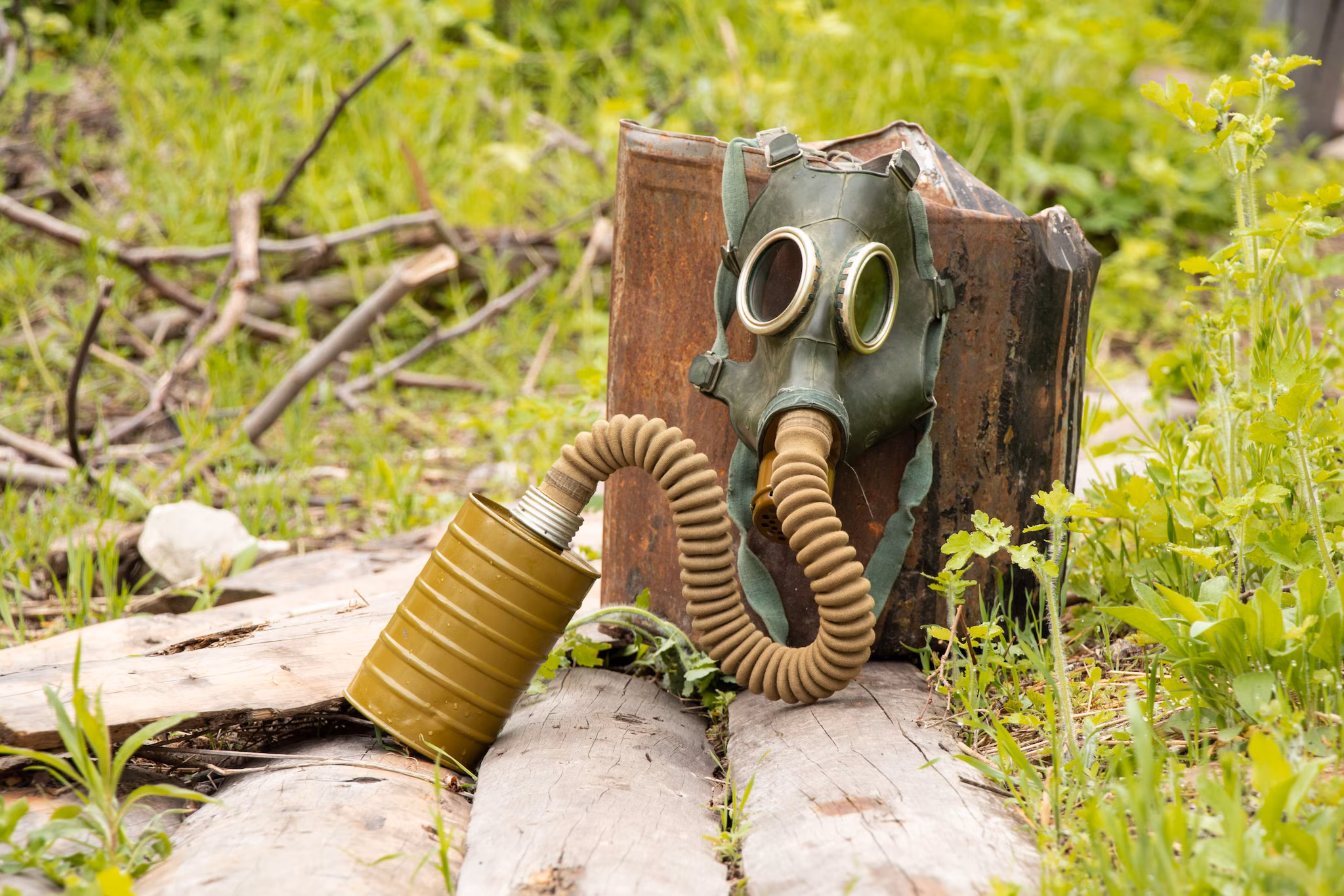 Decorative: Antique gas mask