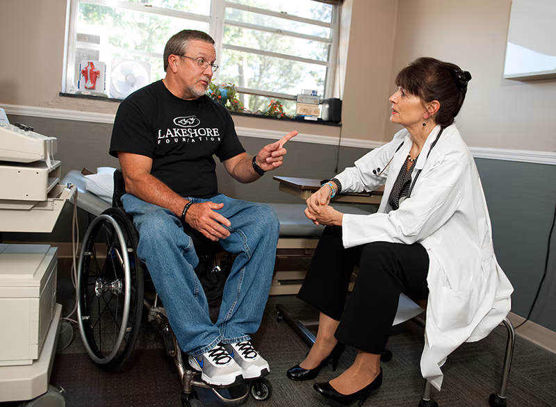 mystory_jerry.jpg Photo: Jerry talking with his doctor