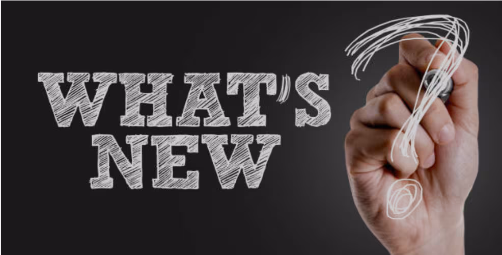 decorative: writing out "what's new?"