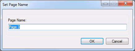 You can change the default page name to your choice.