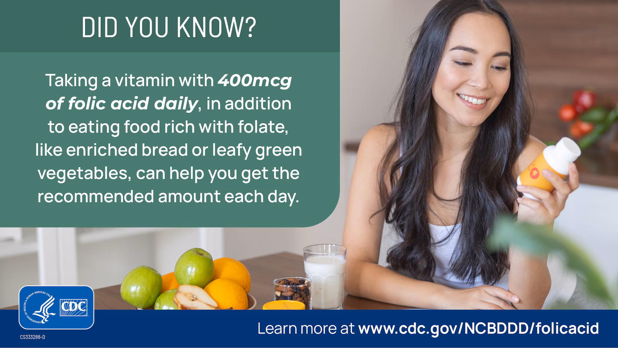 Getting 400 mcg of folic acid - X (Twitter) A person looking at bottle of folic acid.