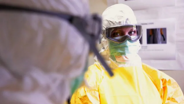 Emergency Preparedness-4 core list-second Woman wearing yellow PPE