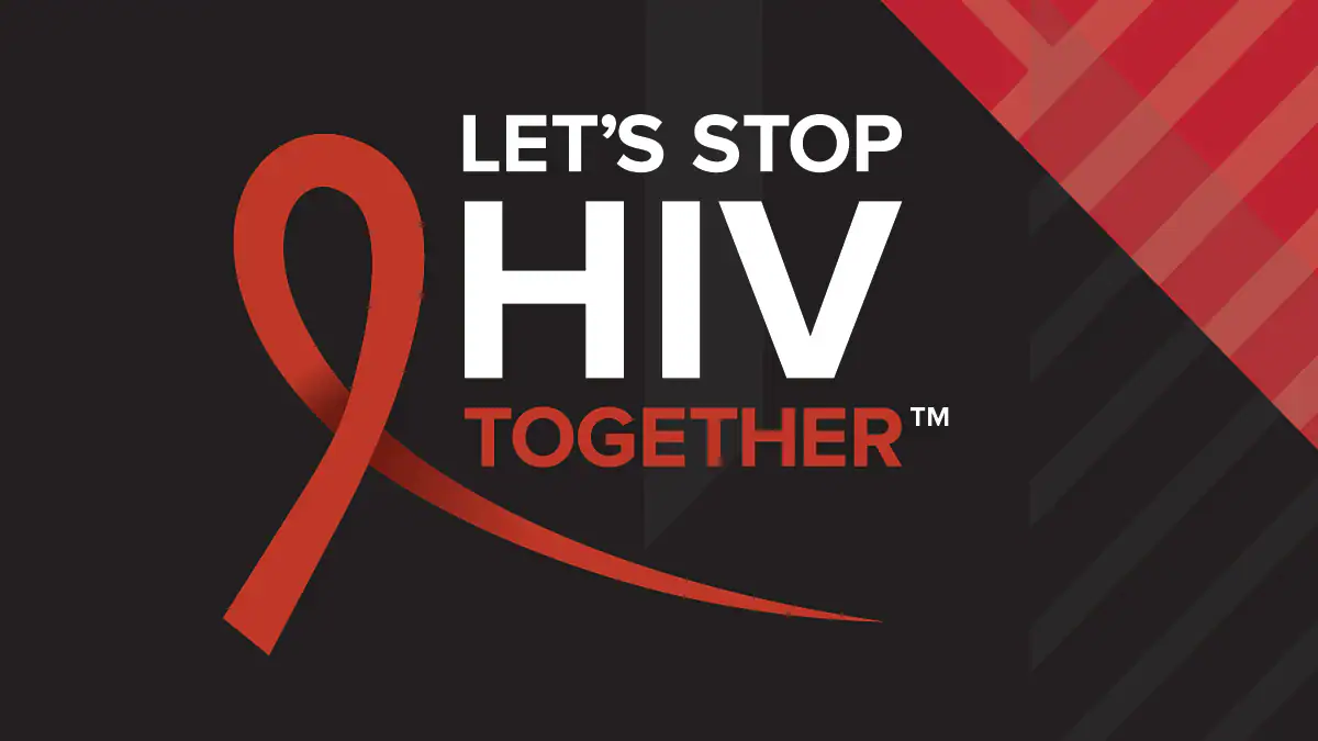 Let's Stop HIV Together Banner graphic for the Let's Stop HIV Together campaign