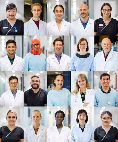 Multicultural Team of Health, Medical and Science Professionals Multicultural adult learners in virtual learning environment