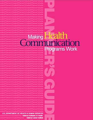 pinkbook.gif NIH National Cancer Institute's Making Health Communication Programs Work
