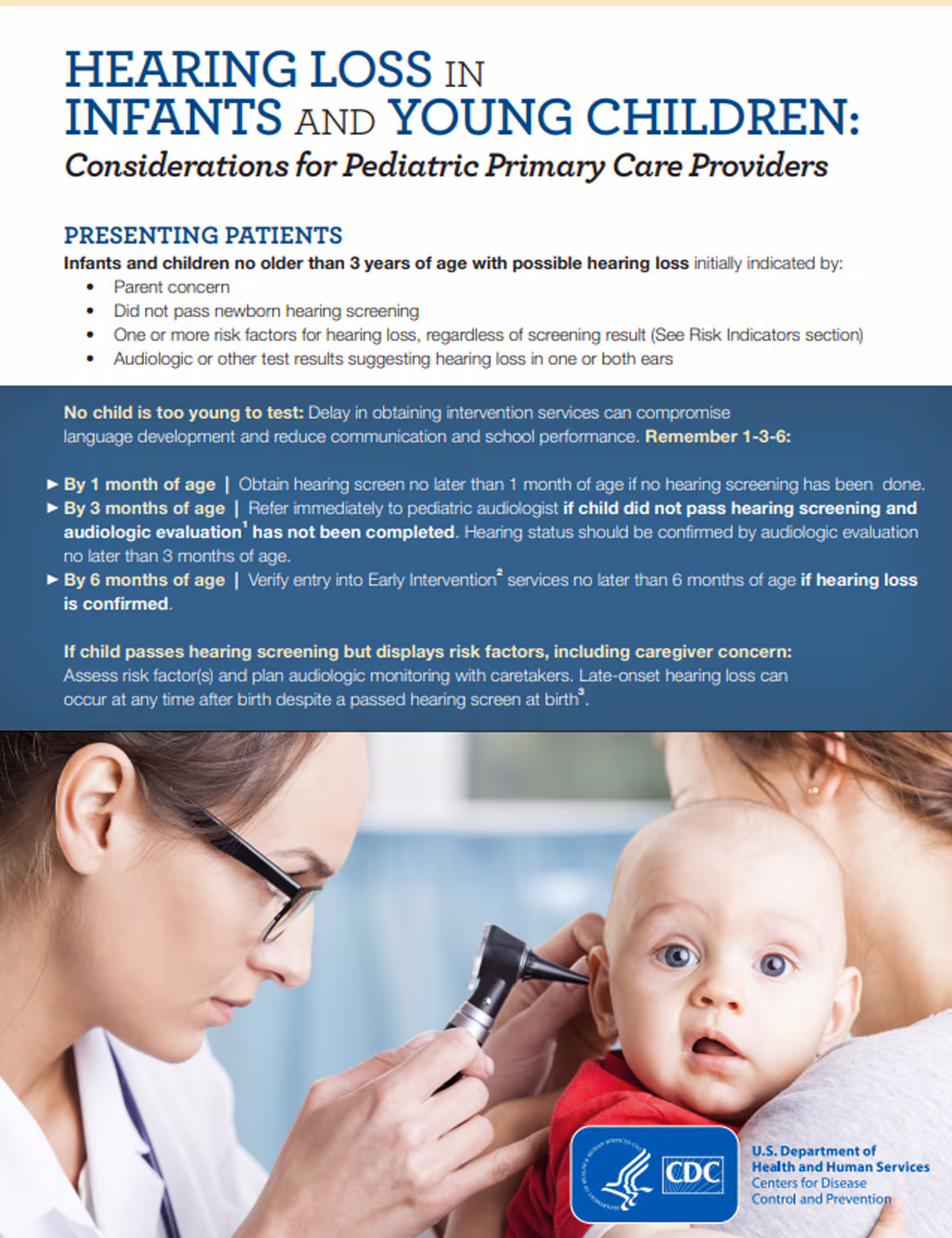 PDF preview - hearing loss in infants and young children