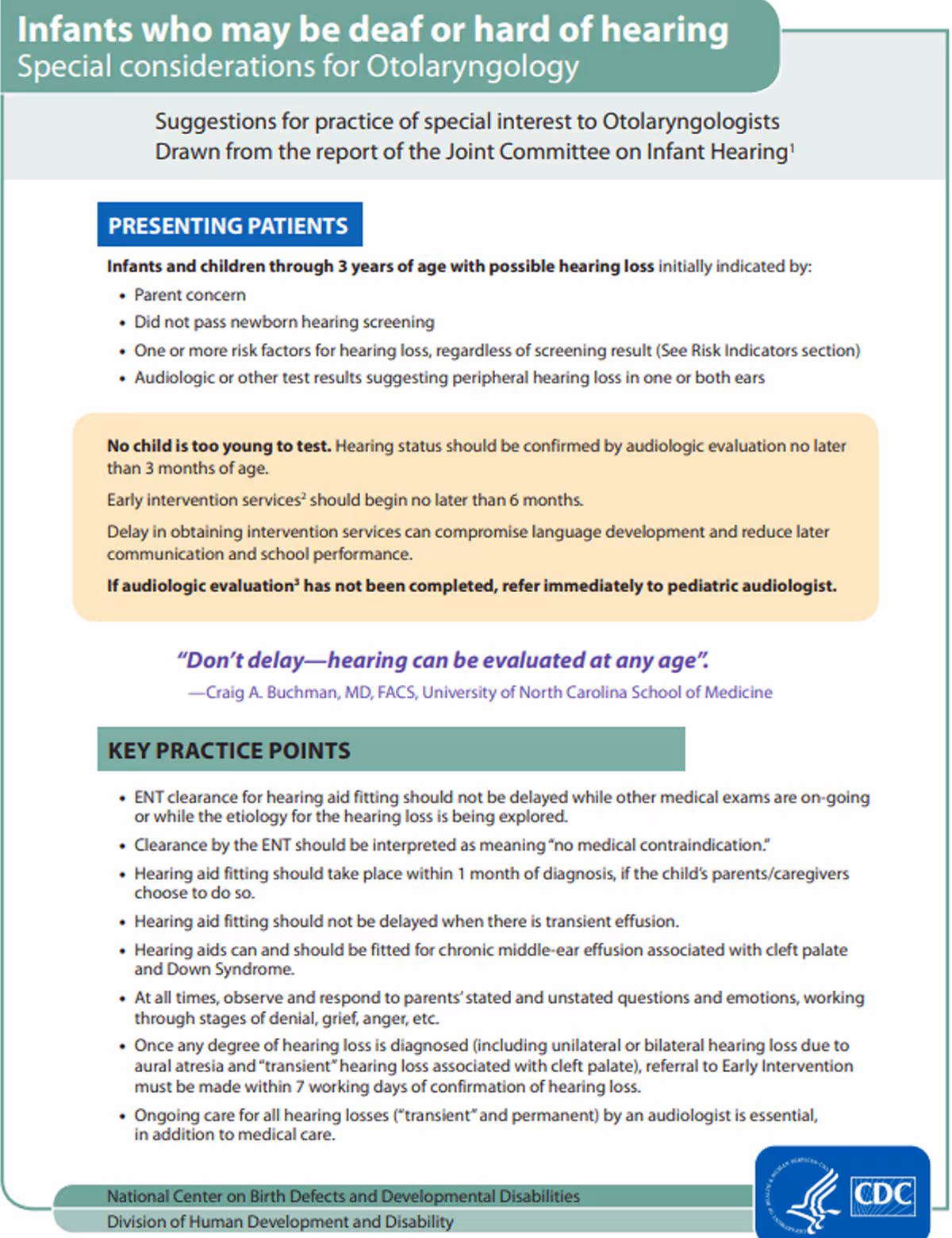 PDF preview - infants who may be deaf or head of hearing