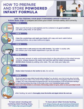 Prepare and Store Infant Formula Prepare and Store Infant Formula