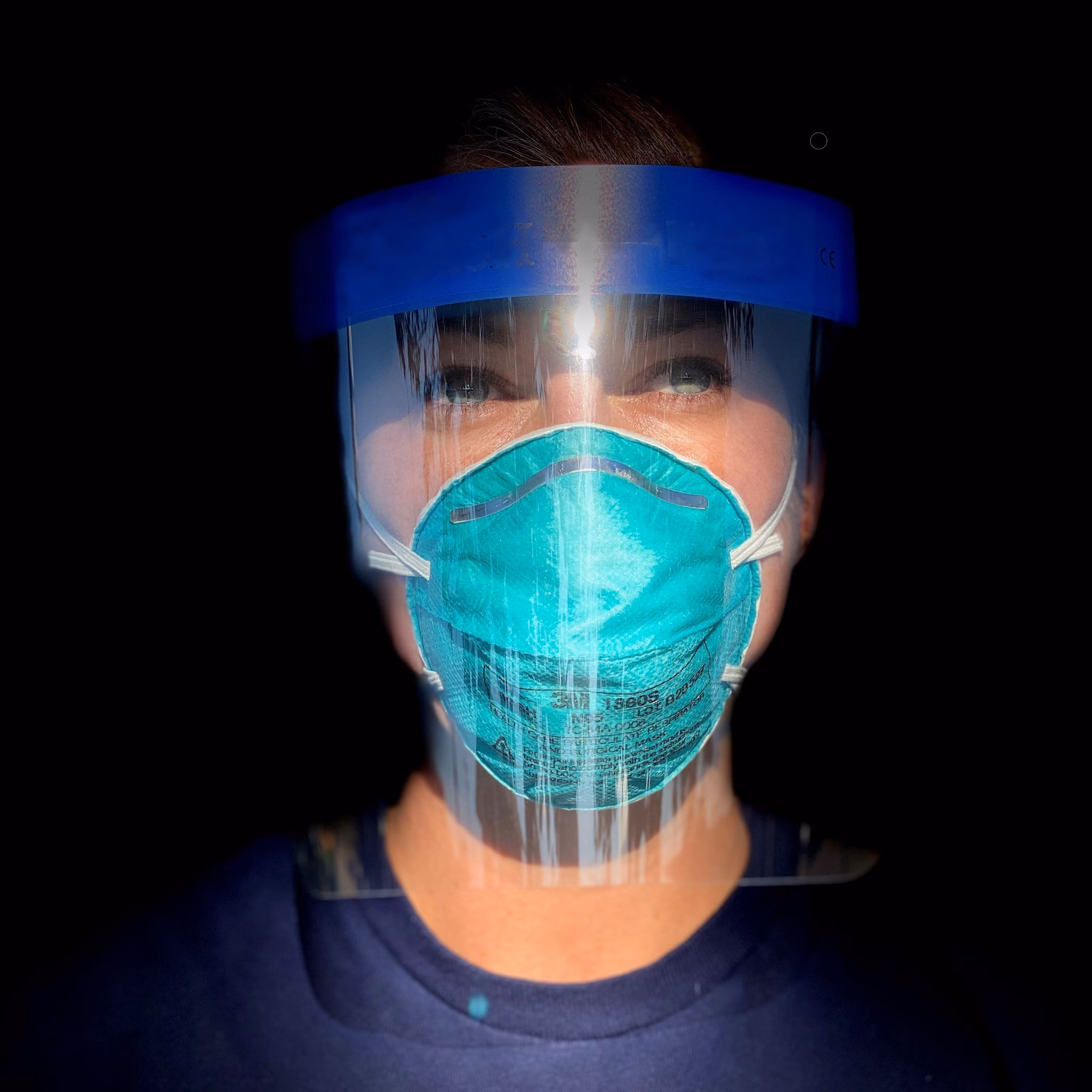 Laboratory scientist Jesica Jacobs A laboratory scientist during CDC's COVID-19 response wearing a mask and face shield.