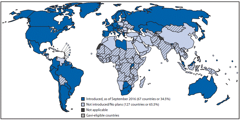 m6541a3f3.gif The figure above is a map of the world showing countries with current or planned use of human papillomavirus vaccine in the national immunization program, as of September 2016.