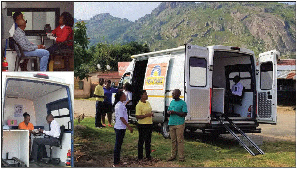 mm6723a3-F2 The figure above consists of three photographs showing CommLink outreach testing with point-of-diagnosis human immunodeficiency virus–care services in Eswatini during June 2015–March 2017.