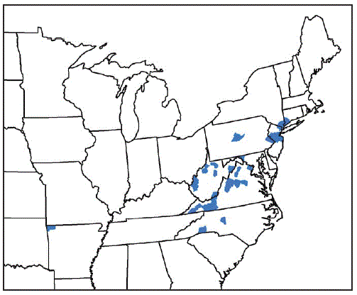 mm6747a3-F The figure is a map showing the counties and county equivalents where Haemaphysalis longicornis has been reported (N = 45), in the United States, during August 2017–September 2018.