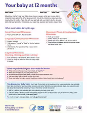 Milestone Checklists - 12 months