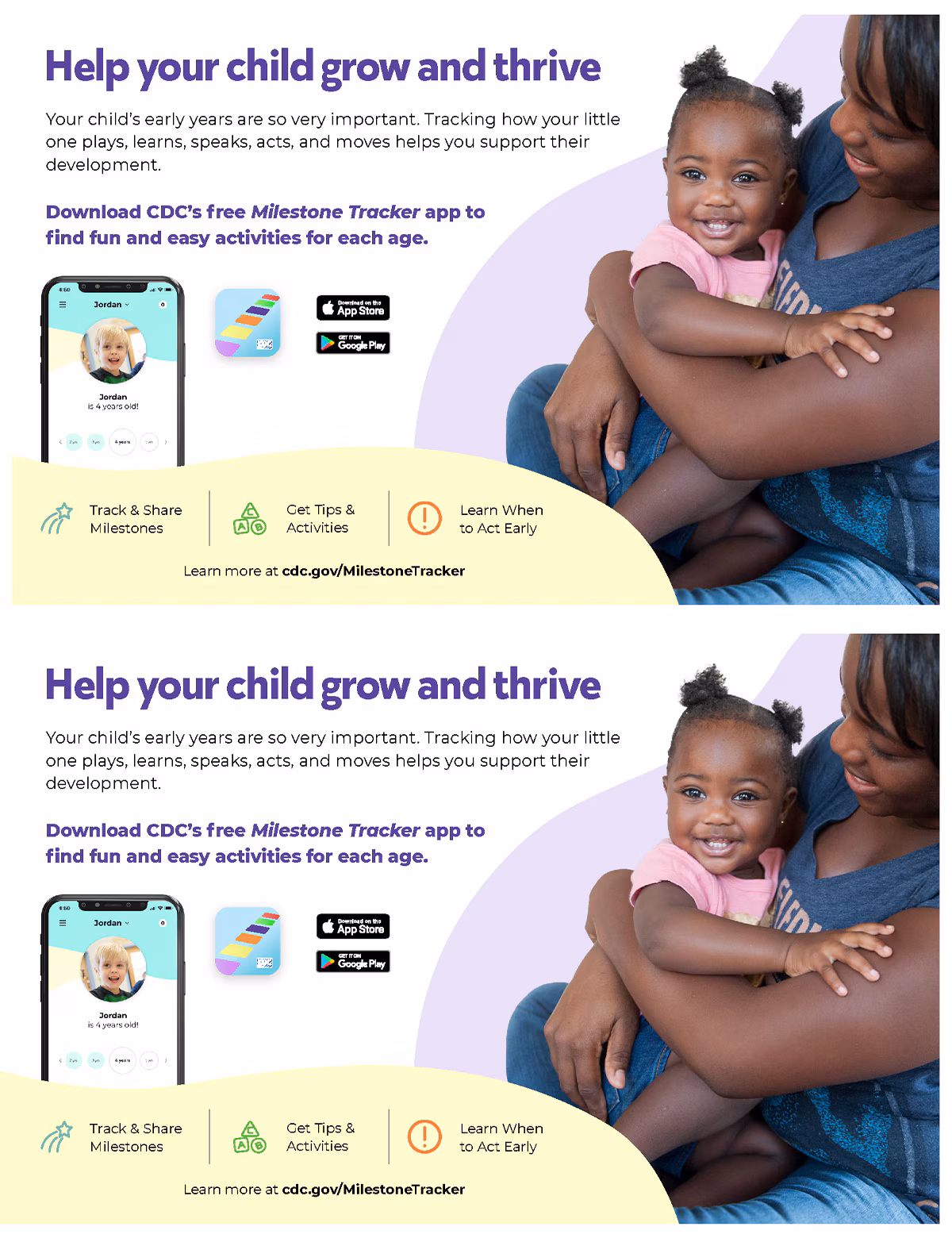 Milestone Tracker Flyer PDF Preview Milestone Tracker Flyer PDF preview