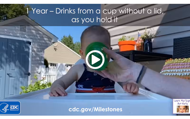 Drinks from a cup without a lid, as you hold it