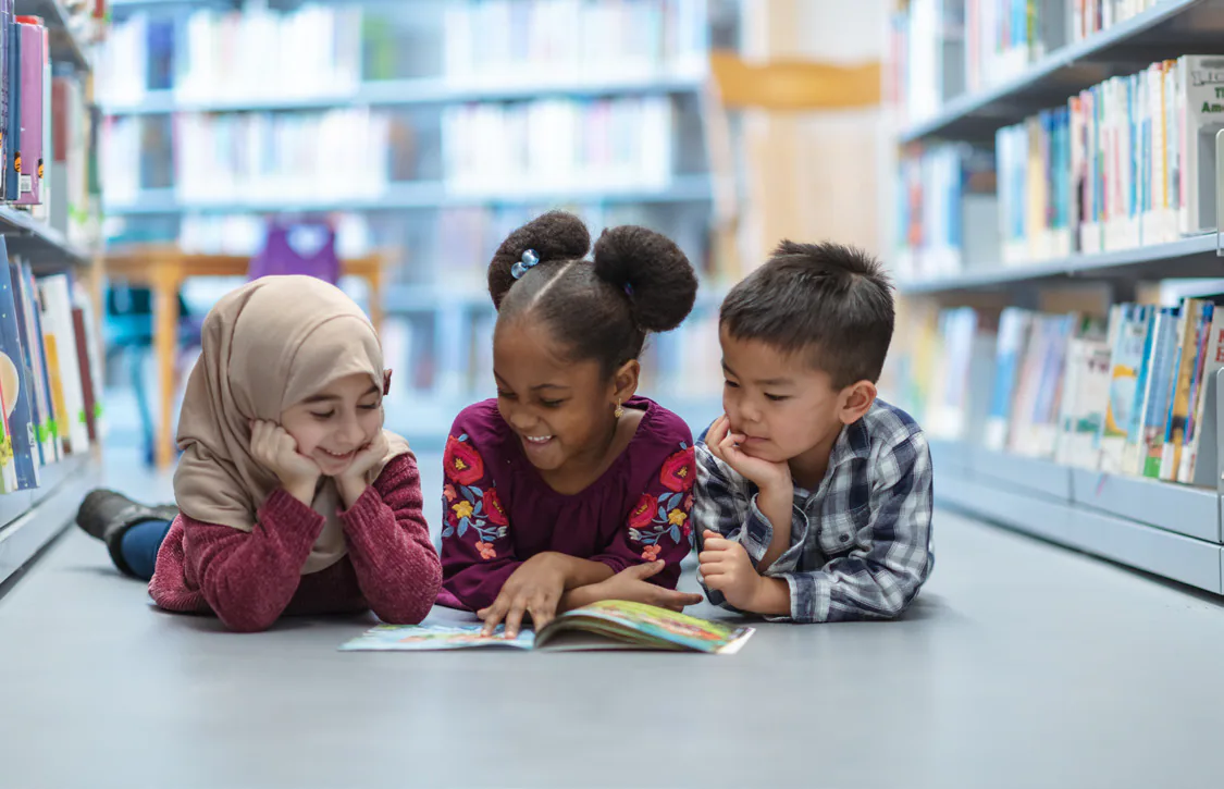 children reading book Children reading book