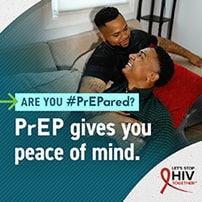 Prep photo Two men on a couch together