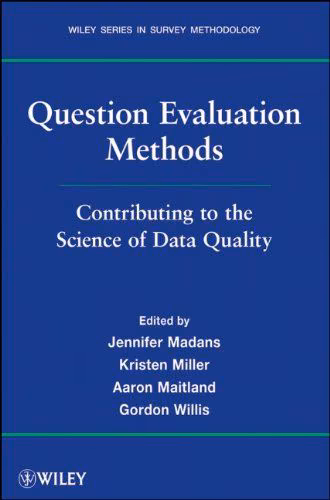 Book cover: "Question Evaluation Methods: Contributing to the Science of Data Quality"
