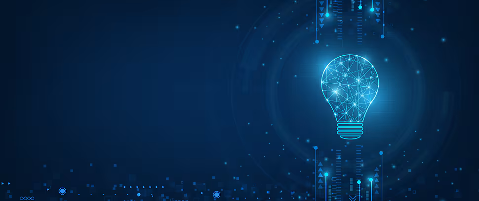 Image of a digital lightbulb