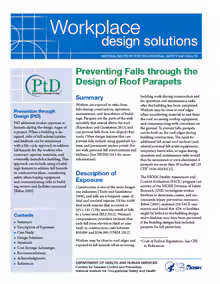 2014-108.jpg_4047e Cover of NIOSH Workplace Design Solution "Preventing Falls through the Design of Roof Parapets"