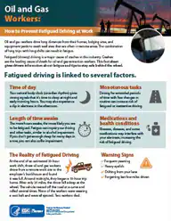 2018-126 Oil and Gas Workers: How to Prevent Fatigued Driving at Work