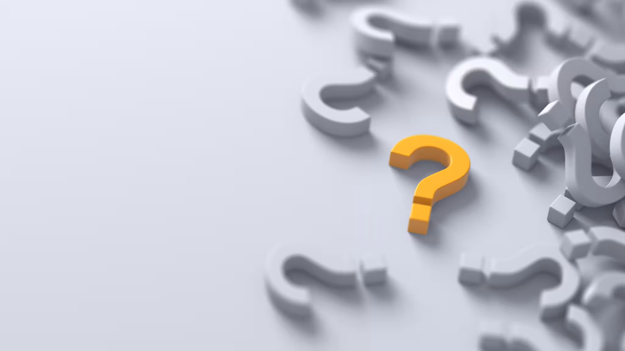 Question mark Question marks.