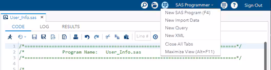 sas query instruction