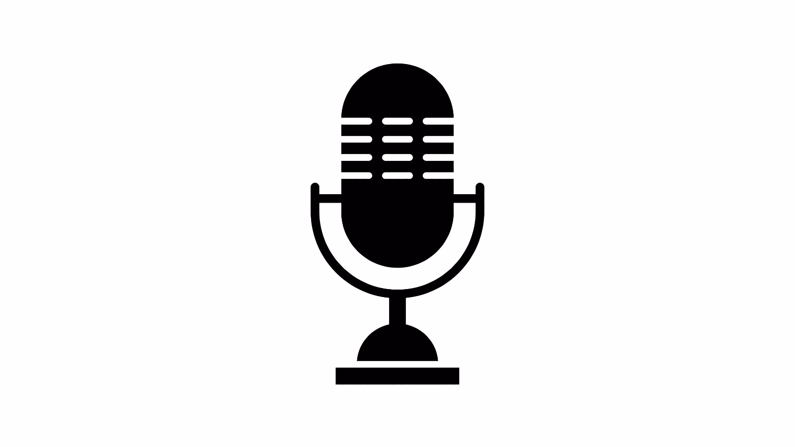 Decorative illustration of a microphone