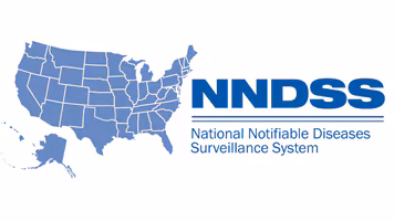 — title missing — A map of the United States to show the National Notifiable Diseases Surveillance System monitors disease at a national level.