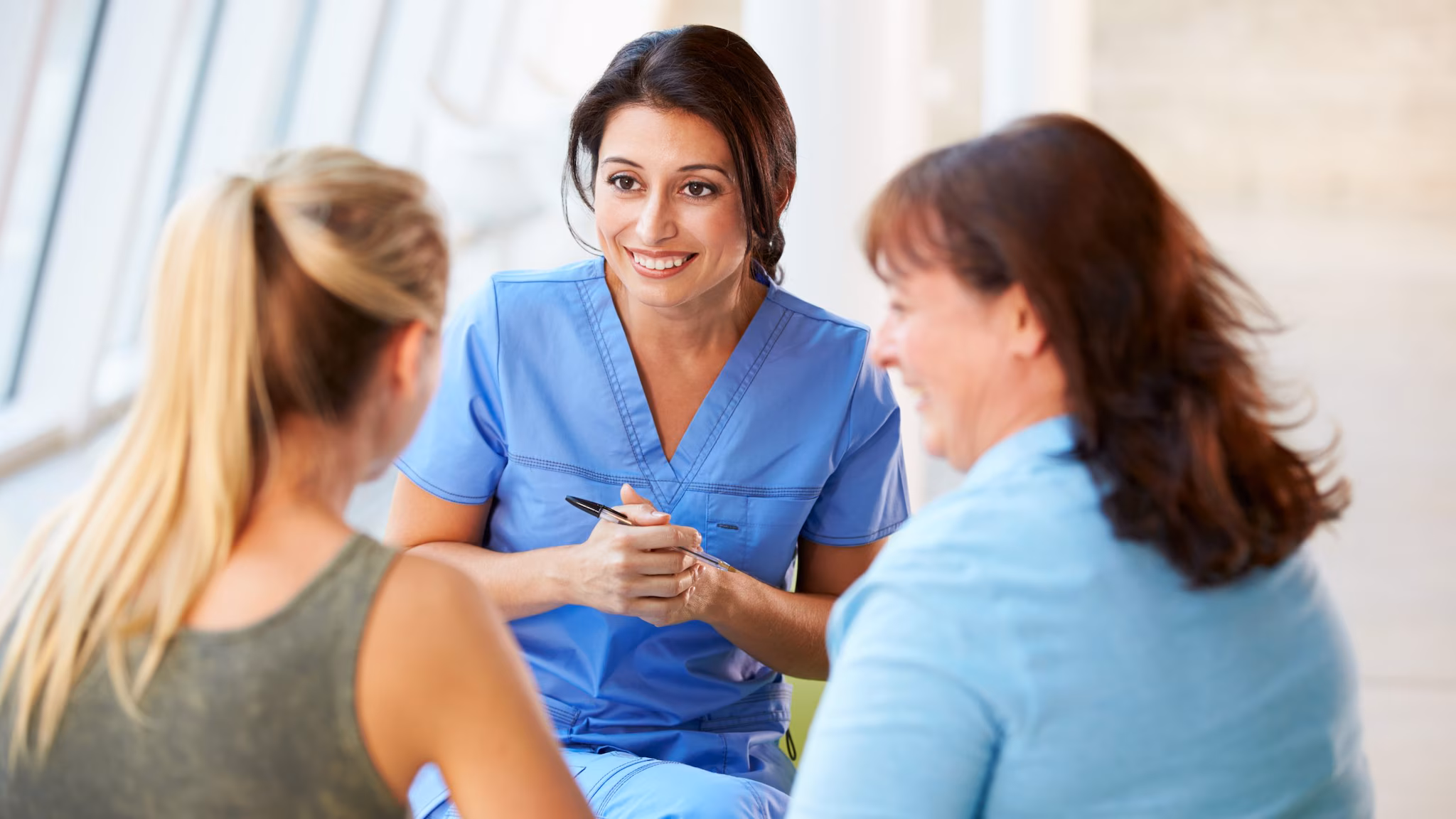 Nurse Meeting with Teenage Girl