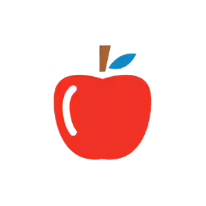 -- title missing -- Graphic of an apple.
