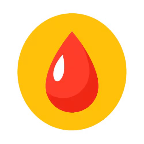 — title missing — Illustration of a blood droplet.