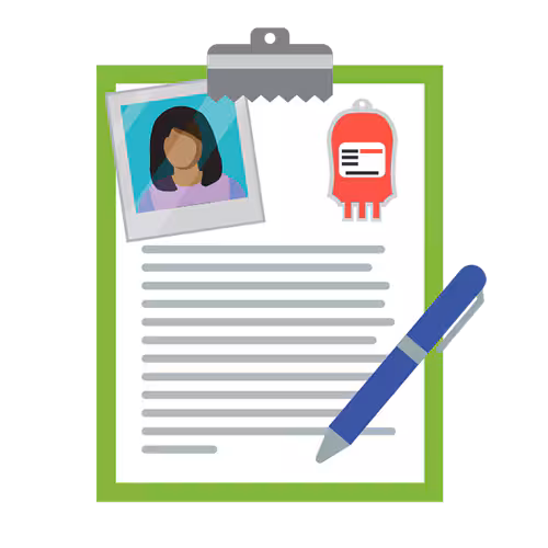 — title missing — Illustration of a doctor's clipboard.