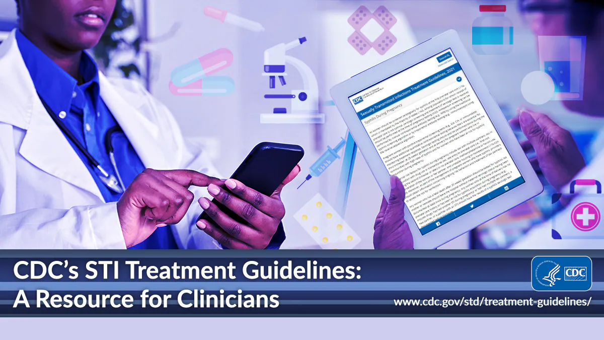 2021 Tx GL Promo Healthcare provider using mobile device to browse treatment guidelines