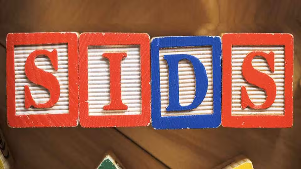 Image displaying the letters SIDS, also known as sudden infant death syndrome.