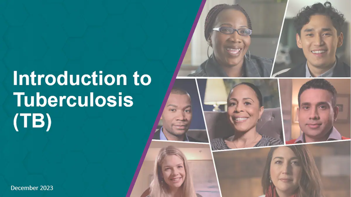Cover image for PowerPoint slide set featuring tuberculosis champions.