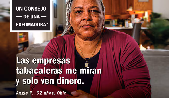 Angie P. Un Consejo De Una Exfumadora - Anuncios de la campaña