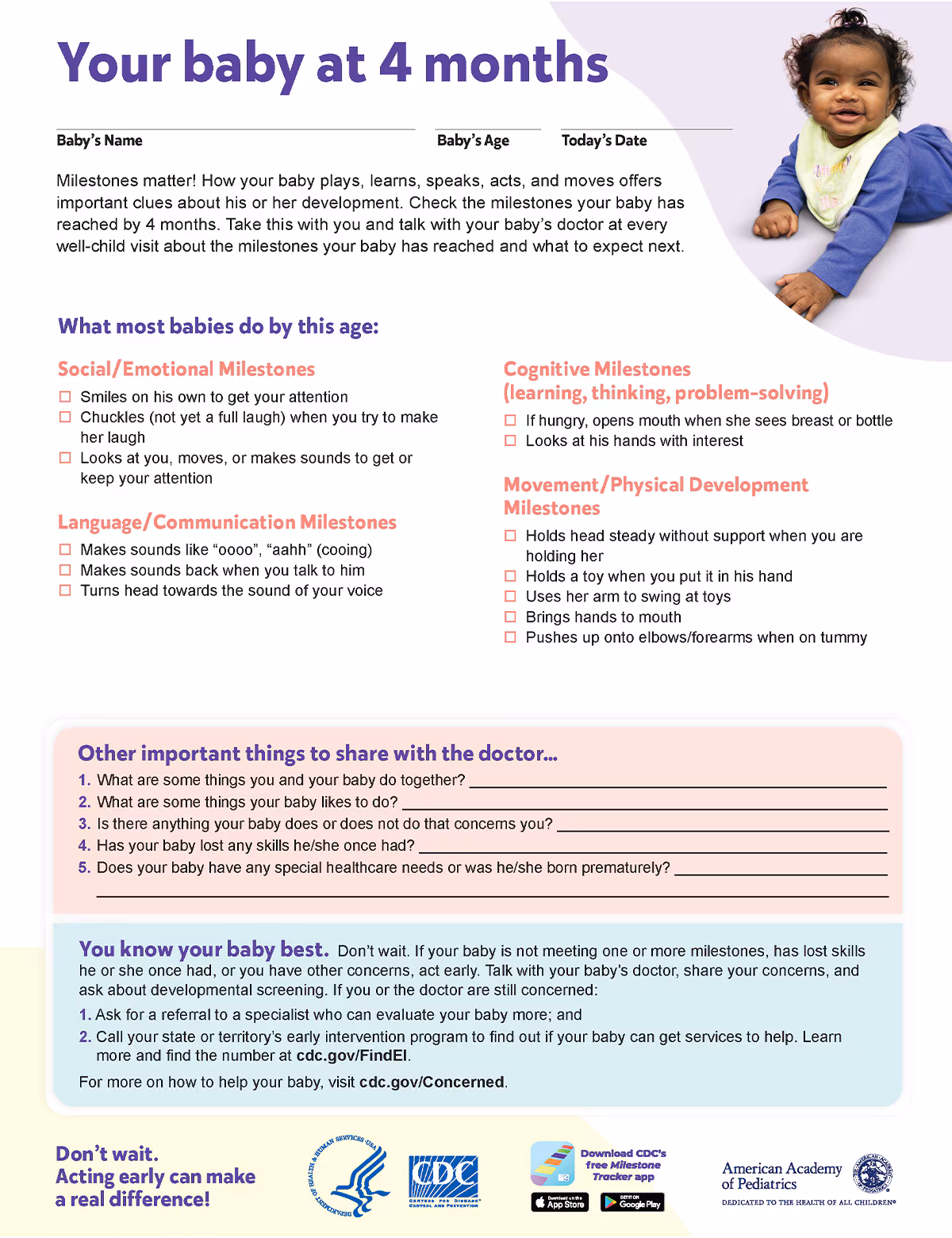 Your baby at 4 months PDF preview Your baby at 4 months PDF preview.